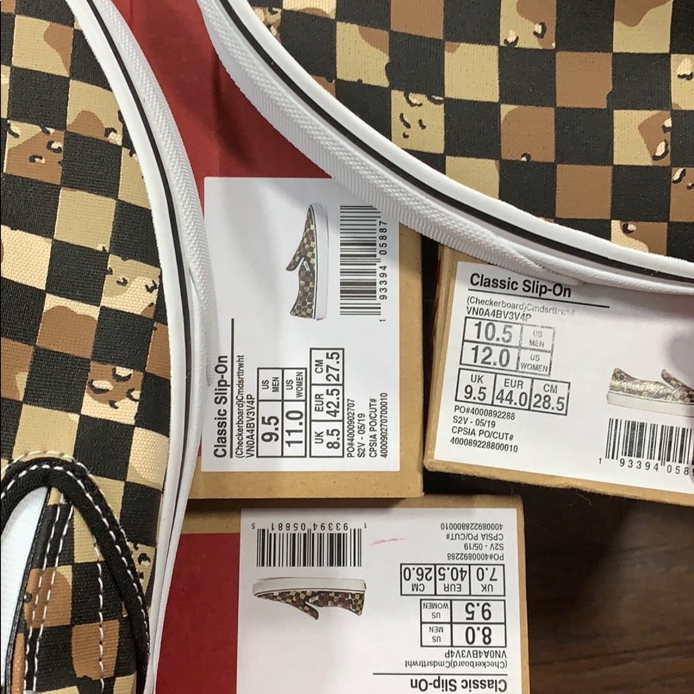 VANS CLASSIC SLIP-ON CHECKERBOARD Cmdsrttr…men’s - Picture 14 of 16